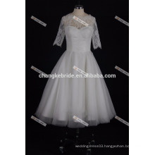 2017 New Arrival sexy short wedding dress new model lace 50s ball gown bridal dress